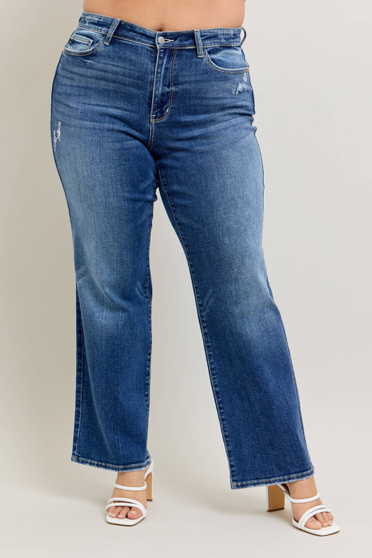 Dark Wash 90's Straight Leg by Judy Blue