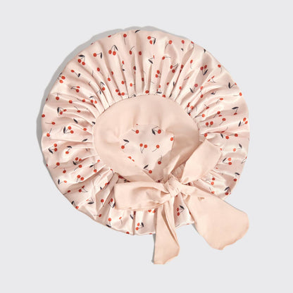 Satin Sleep Bonnet - Cherry